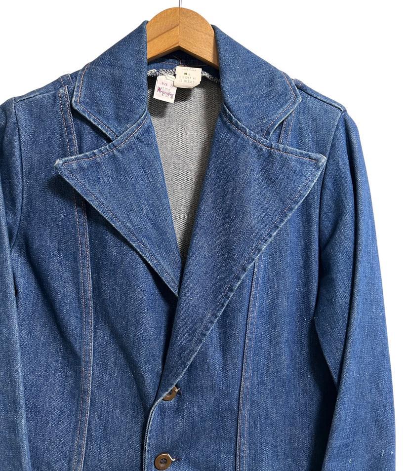 美品 70s USA製 ビンテージ▽Wrangler デニムジャケット S