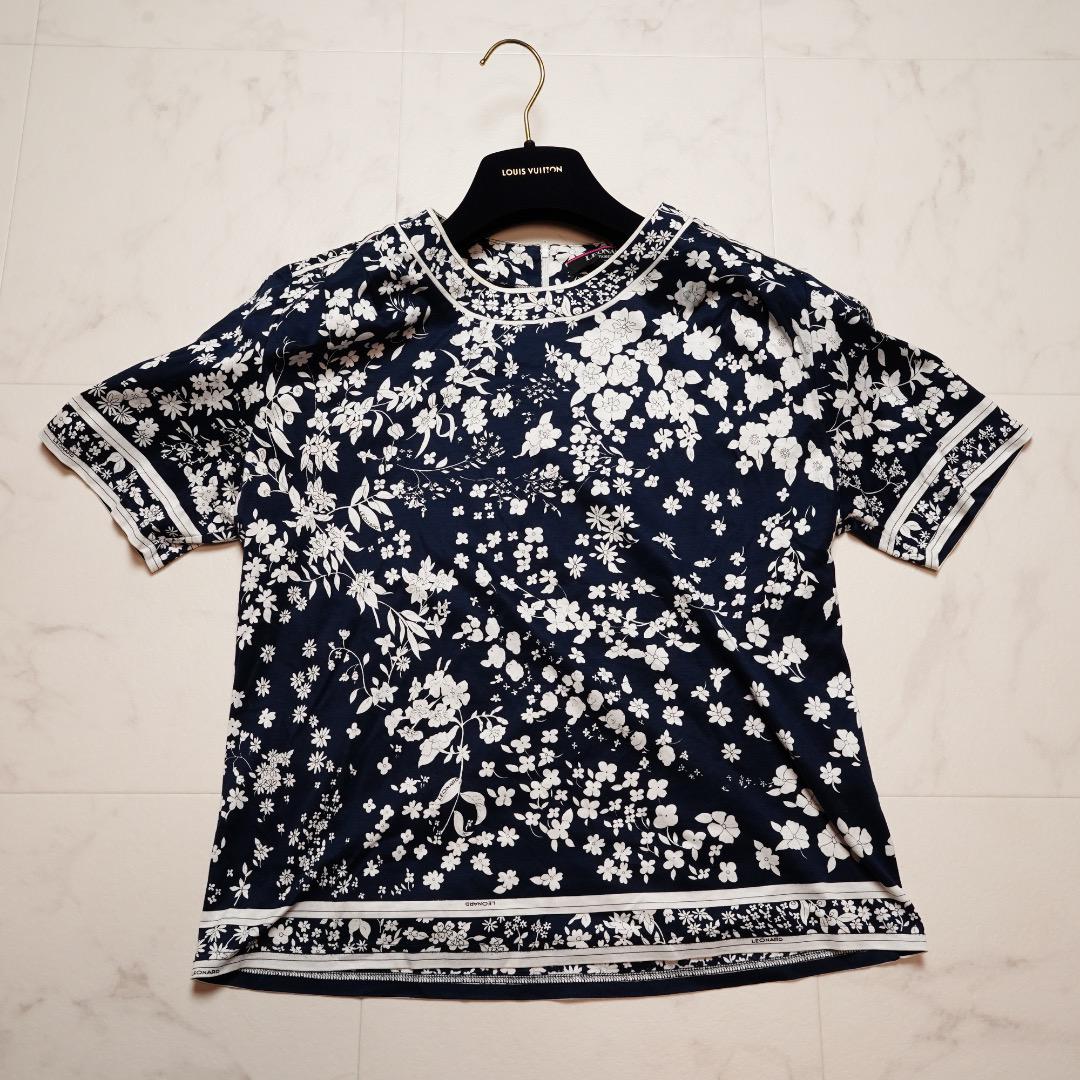 LEONARD 花柄 半袖 美品 LEONARD レオナール 花柄 半袖トップス M - メルカリ