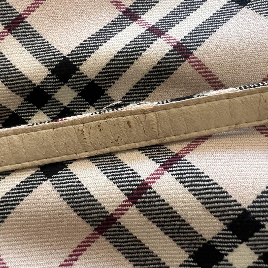 【BURBERRY】チェック柄 ひざ丈スカート※ベルト付き