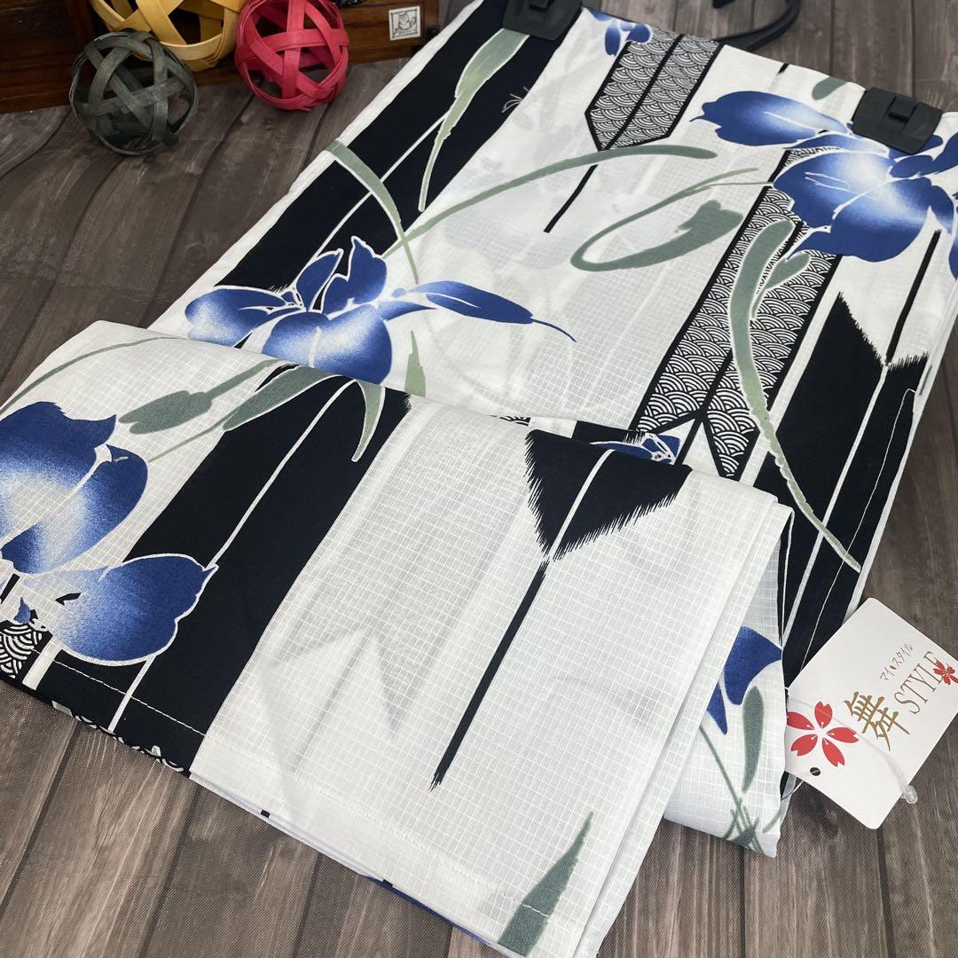 ✨涼しげ✨変わり織✨夏の爽やか二部式浴衣 フリーサイズ✨単品