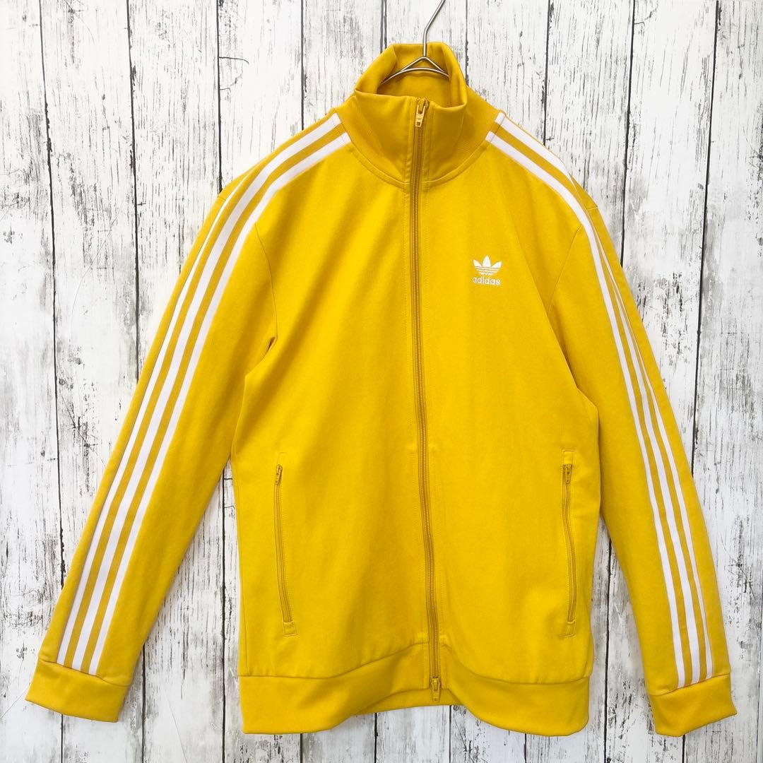 adidas アディダス　トラックジャケット　イエロー　ファイヤーバード　刺繍
