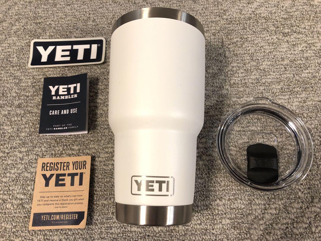 新品未使用 YETI Rambler 30oz 887ml タンブラー 白