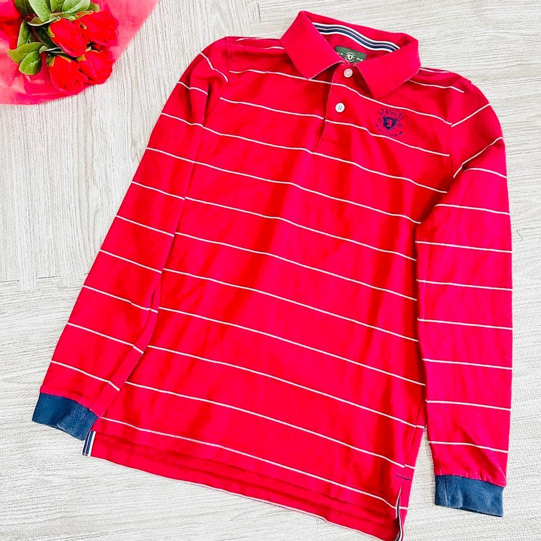 JAGGYGOLF ボーダー　ゴルフウェア　メンズ　　長袖　ポロシャツ