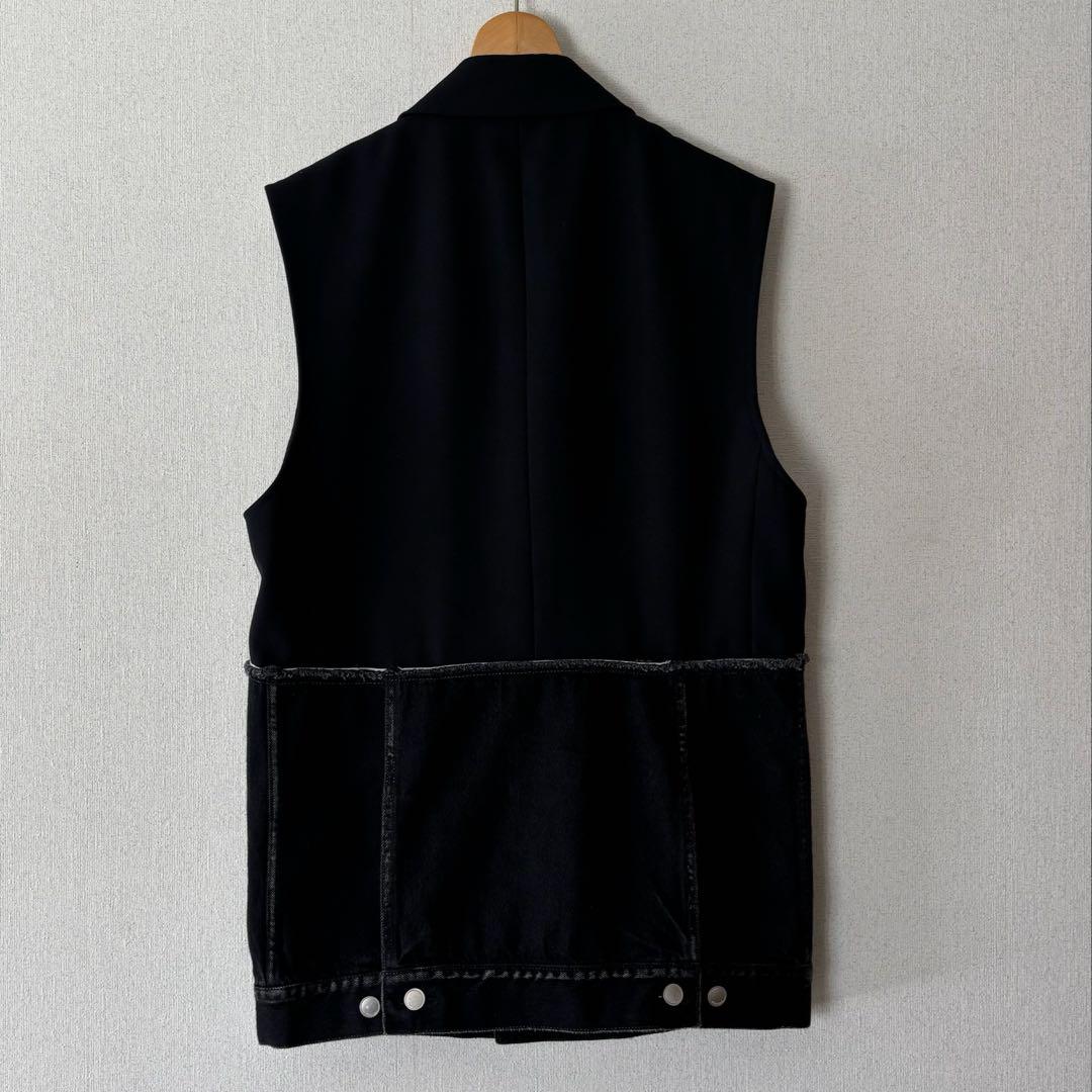 トップス sublations DENIM DOCKING TAILORED VEST 1