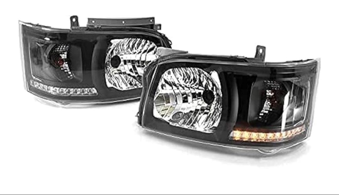 ハイエース200系オレンジLEDラインヘッドライト Ver,1 インナーブラック 21,528円