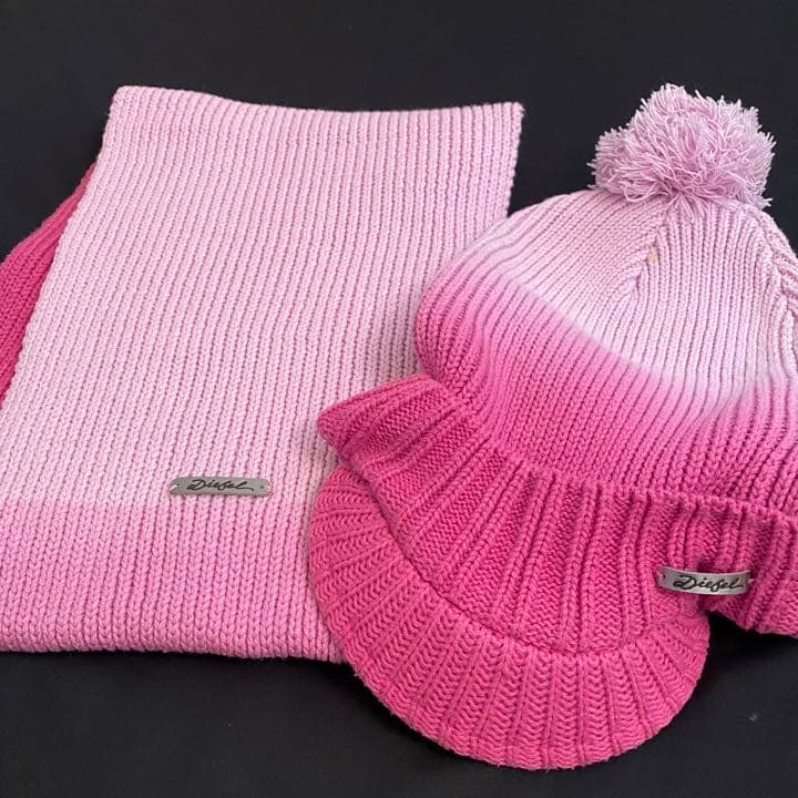 【DIESEL】キッズ  マフラー 帽子セット