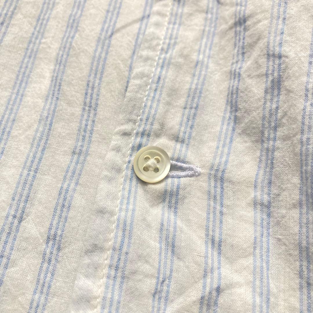 ススリ ストライプ シャツワンピース マイマーロングシャツ 長袖 4 ススリ ストライプ シャツワンピース マイマーロングシャツ 長袖 4