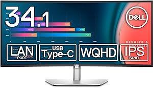 美品‼ Dell U3421WE 34.14インチ曲面 USB-Cハブモニター