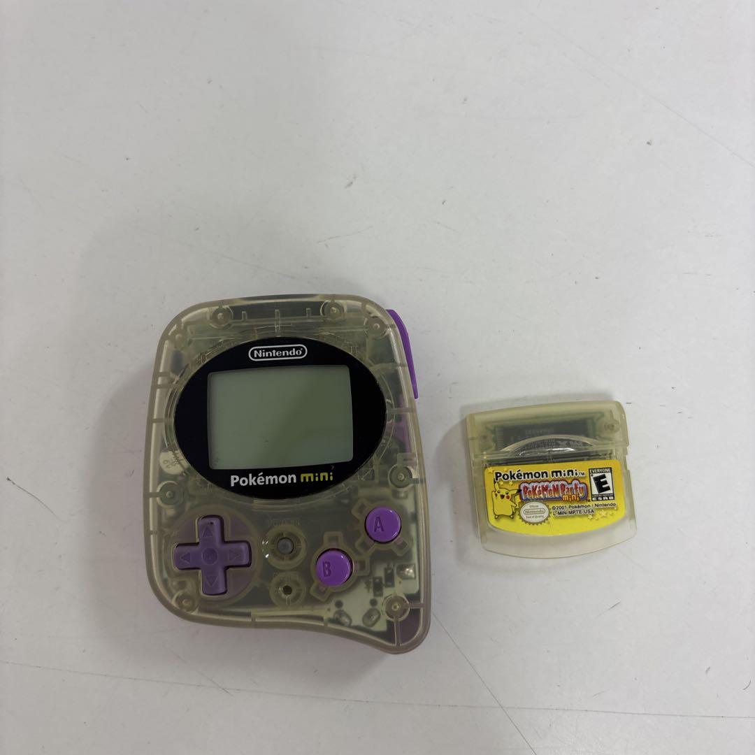 北米版 Pokemon mini 本体　ソフト　ムチュールパープル