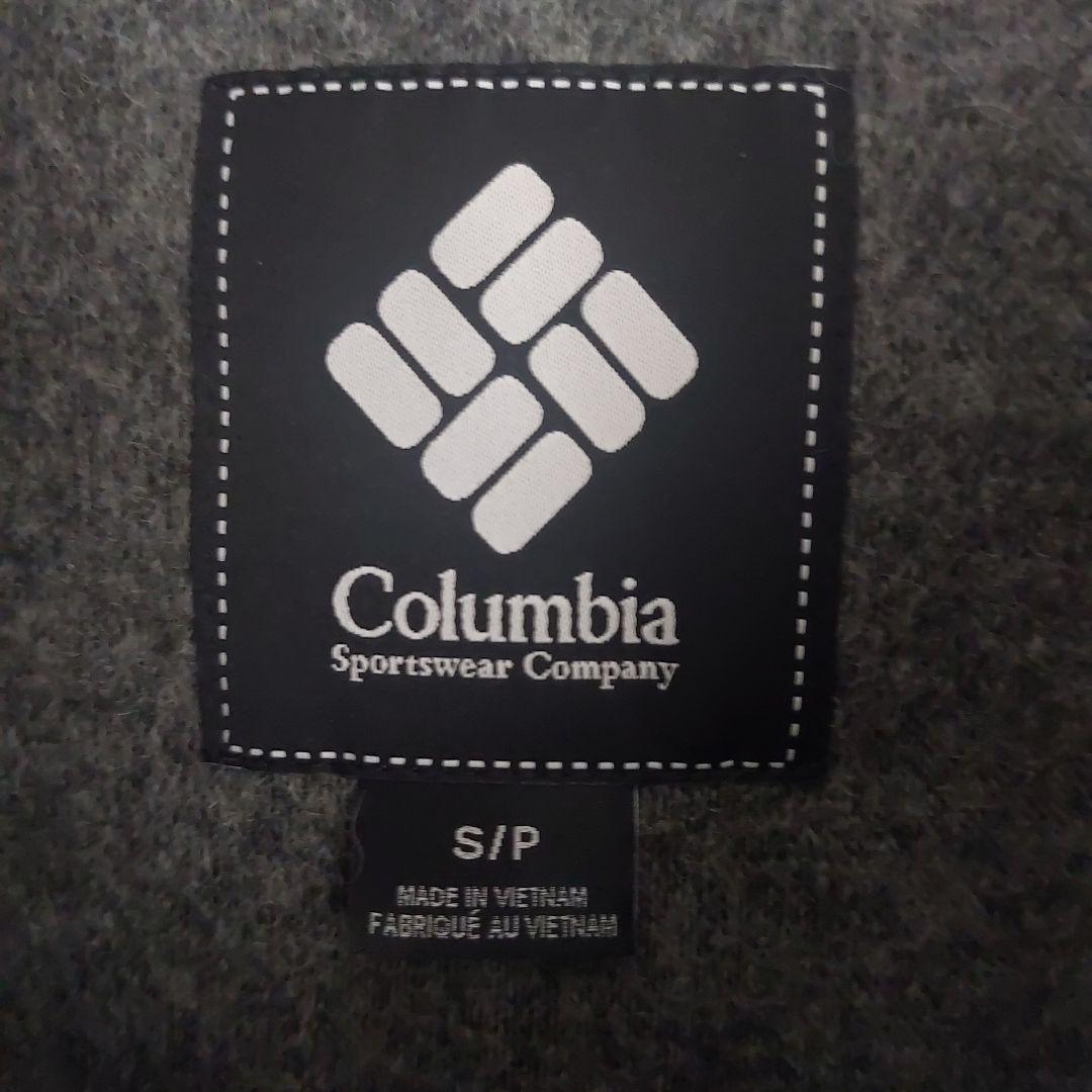 Columbia グレー ジップアップカーディガン S/P