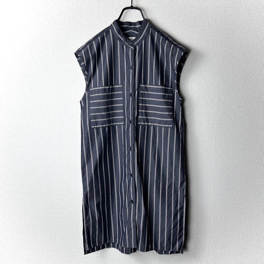 スティーブンアラン　COTTON STRIPE BAND NO SLEEVE