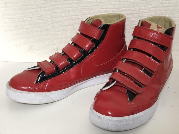 ナイキ/Blazer/エナメル/ベルクロ/パテントレザー/レッド/28.5cm