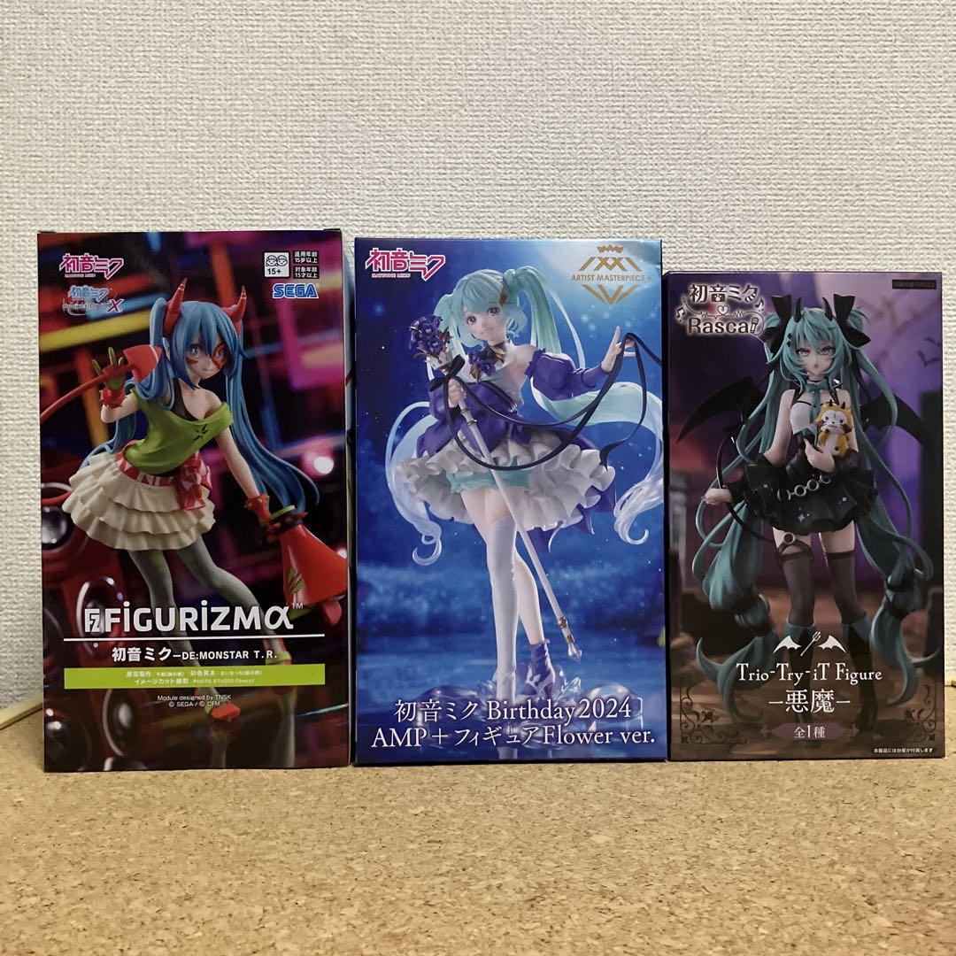 初音ミク　3品＊ 悪魔　ラスカル　AMP+　フラワー　モンスターその他