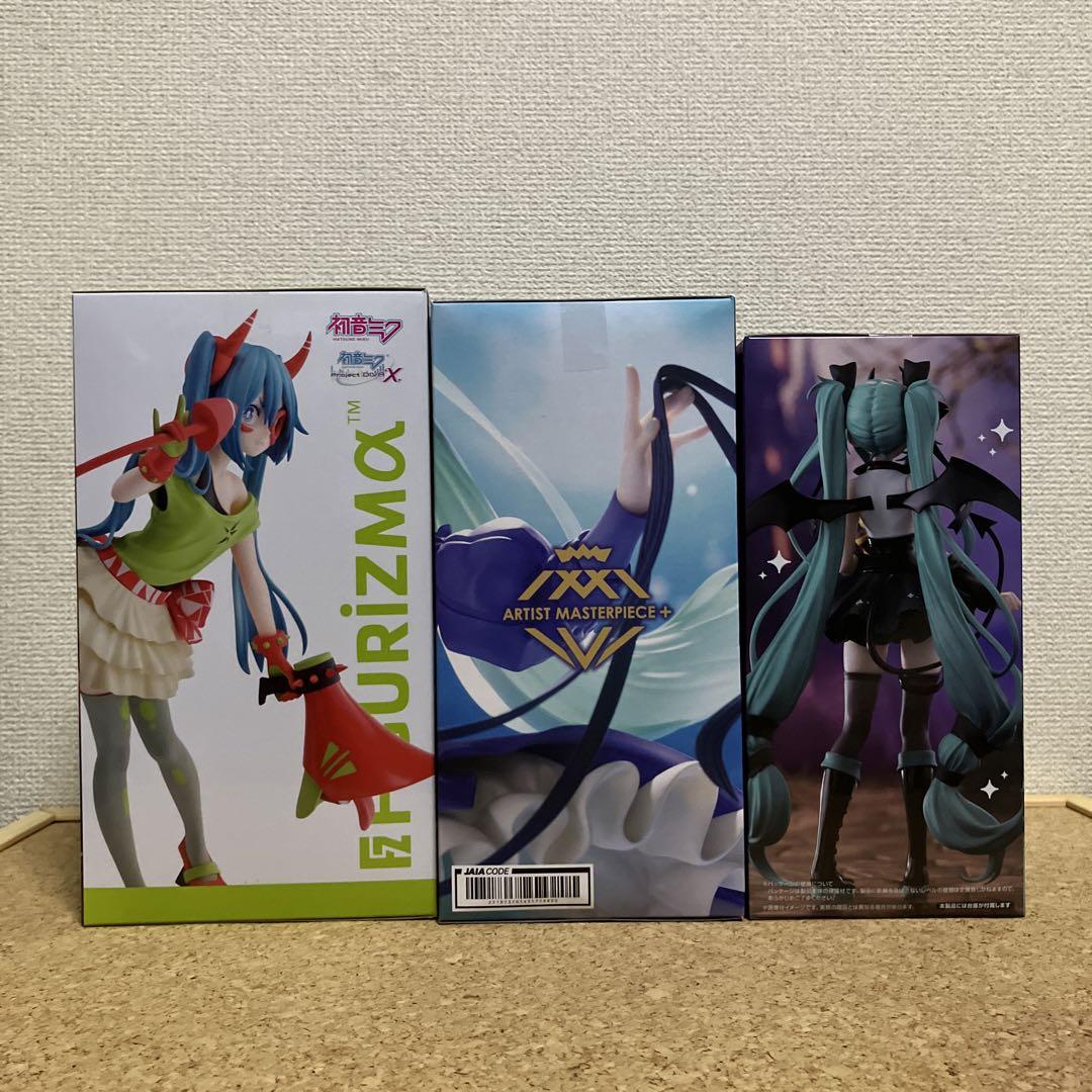 初音ミク　3品＊ 悪魔　ラスカル　AMP+　フラワー　モンスター