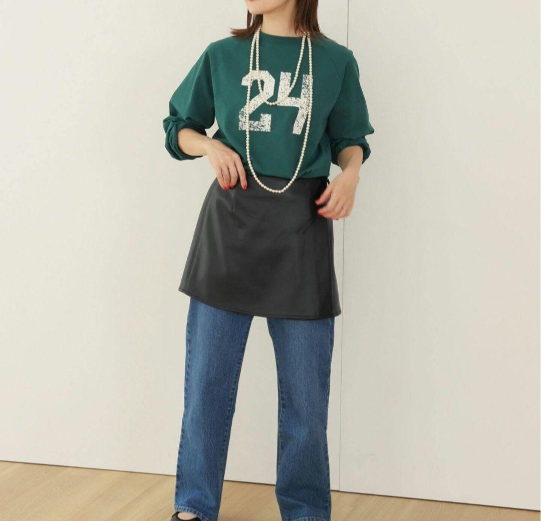 IENA フェイクレザーミニスカート