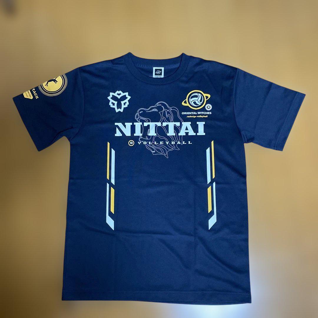 激レア! Nittai バレーボールシャツ ネイビー