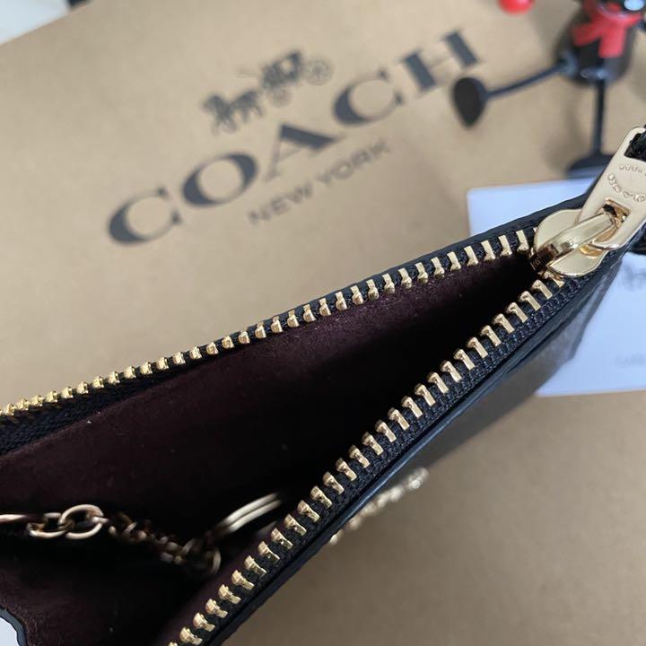 売り切れ必至! ☆新品 COACH コーチ コインケース 小銭入れ ブラック
