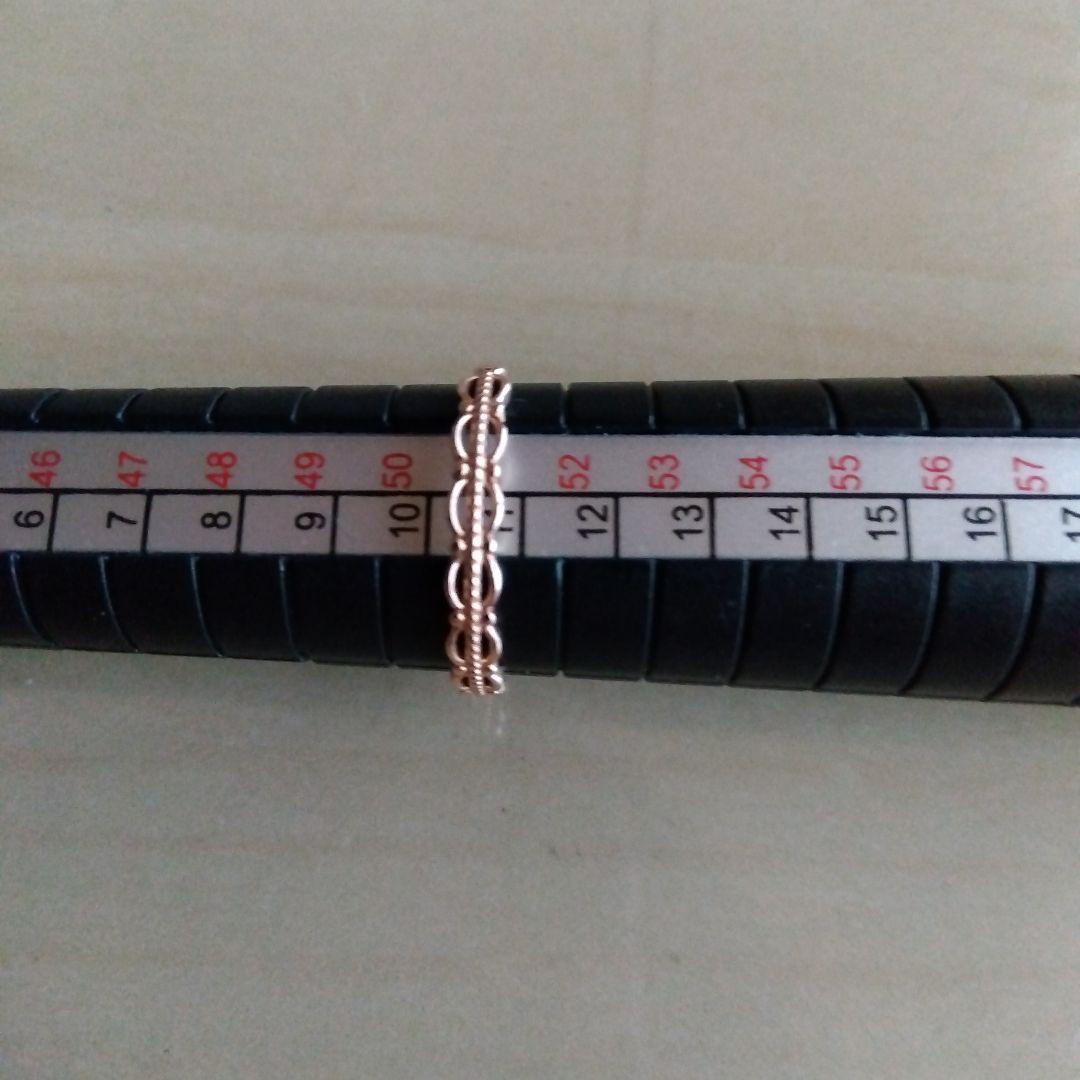 K10　ローズゴールド チェーンリング 　約11号