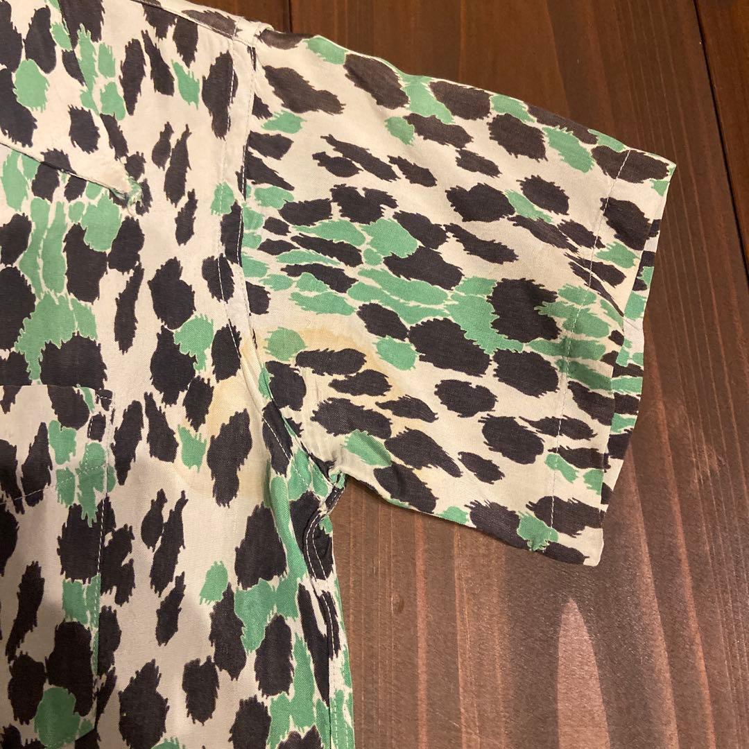50s Tom Sawyer アニマル 豹柄 シャツ レーヨン ロカビリー 50s Tom Sawyer アニマル 豹柄 シャツ レーヨン ロカビリー
