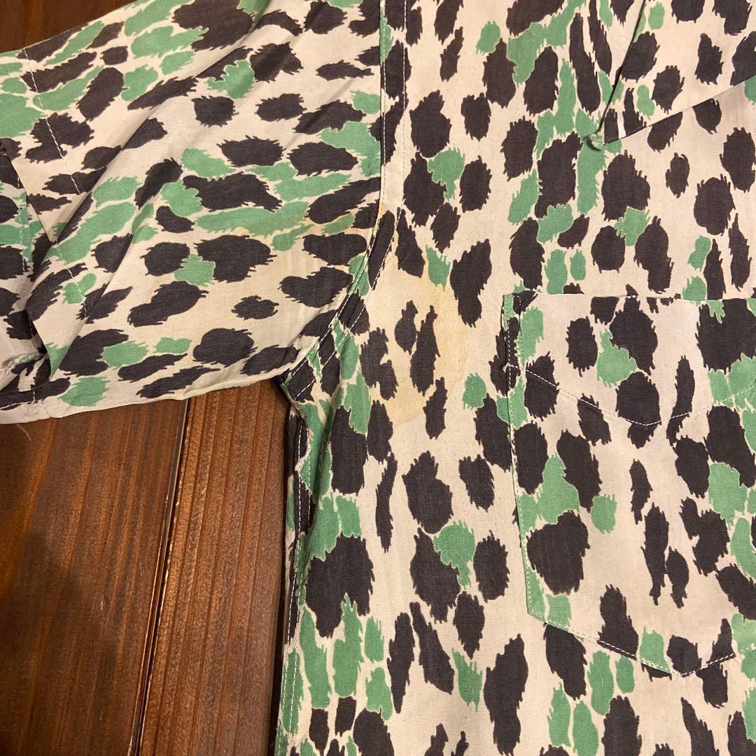 50s Tom Sawyer アニマル 豹柄 シャツ レーヨン ロカビリー 50s Tom Sawyer アニマル 豹柄 シャツ レーヨン ロカビリー