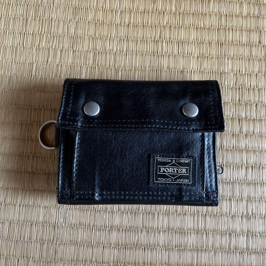 PORTER ブラック 三つ折り財布 - メルカリ