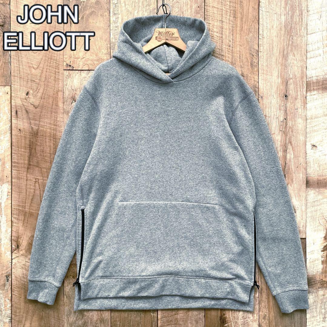 【新品同様】　JOHN ELLIOTT サイドジップ プルオーバー パーカー 5