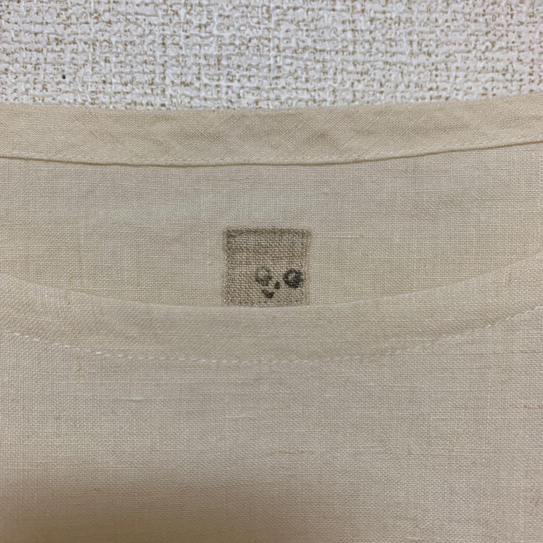 人気作家様＊ハンドメイド＊パフ袖ブラウス＊リネン