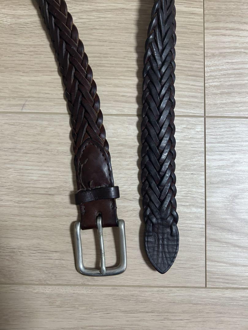 【週末限定値下げ】ホワイトハウスコックス　メッシュレザーベルト