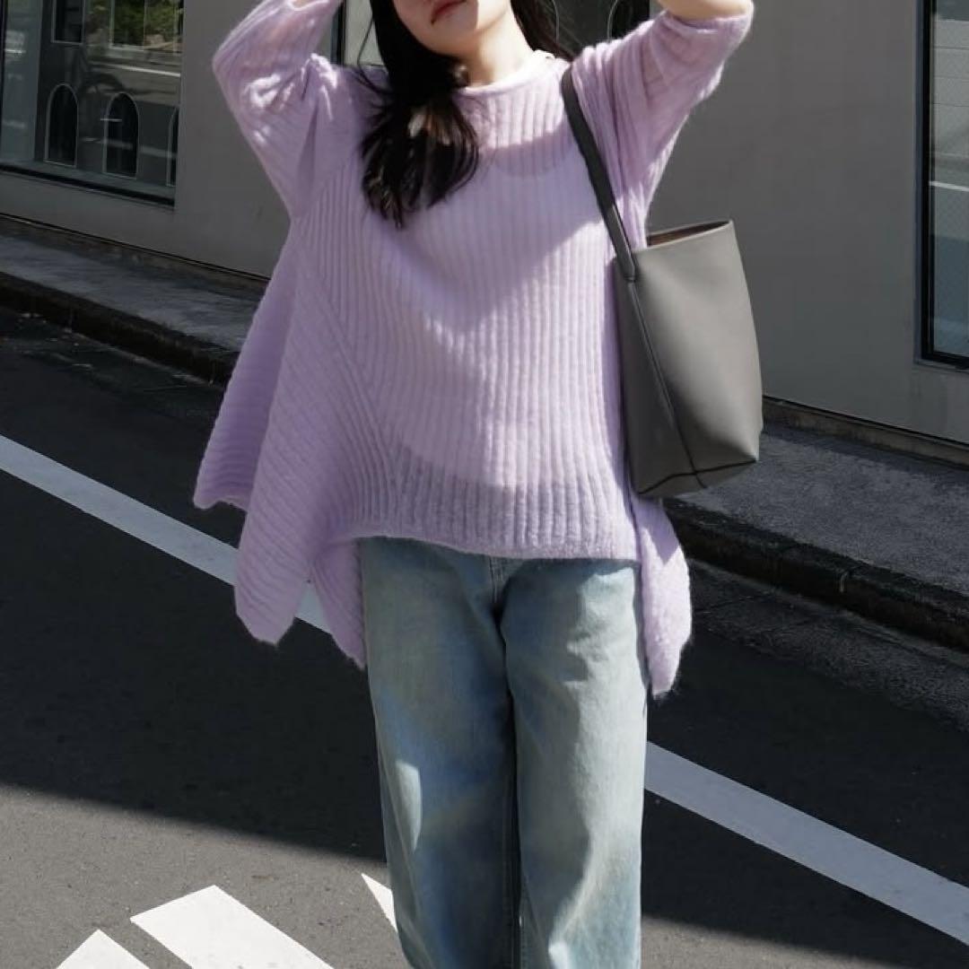 ファッション好きが選ぶ人気ブランドランキング MYNE SHEER PRPULUM KNIT/WHITE - メルカリ トップス