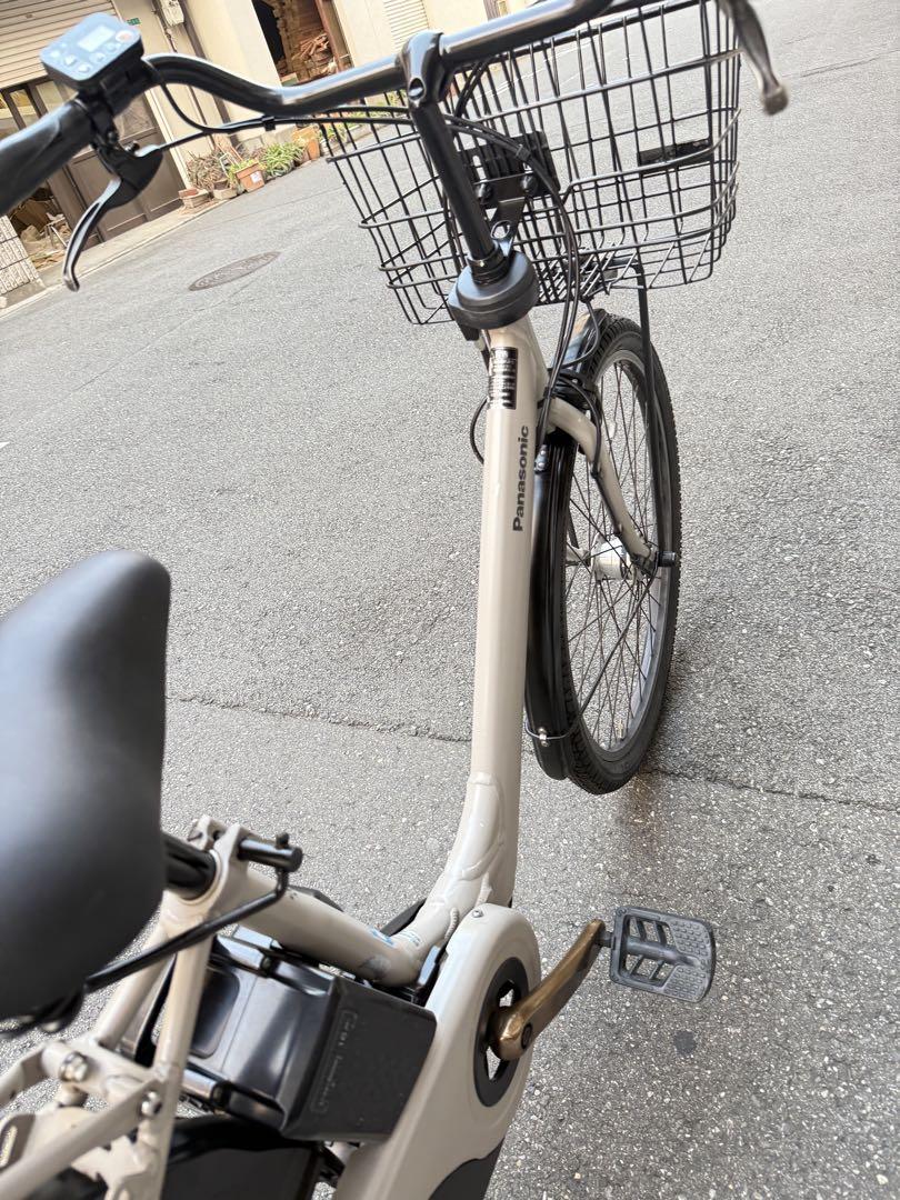 大阪府 Panasonic 電動アシスト自転車 シティタイプ ホワイト