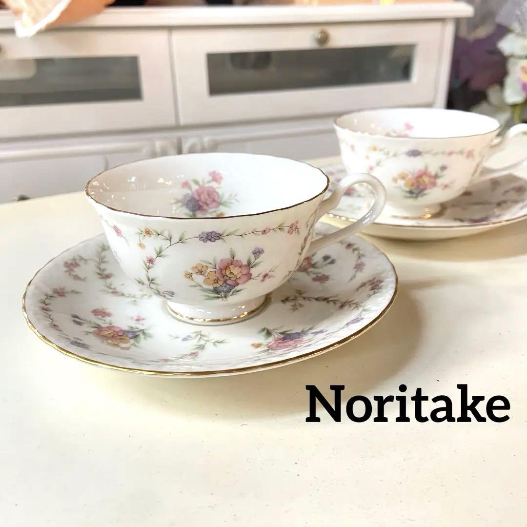 Noritake ノリタケ⭐️ PAVIA カップ＆ソーサー2客セット