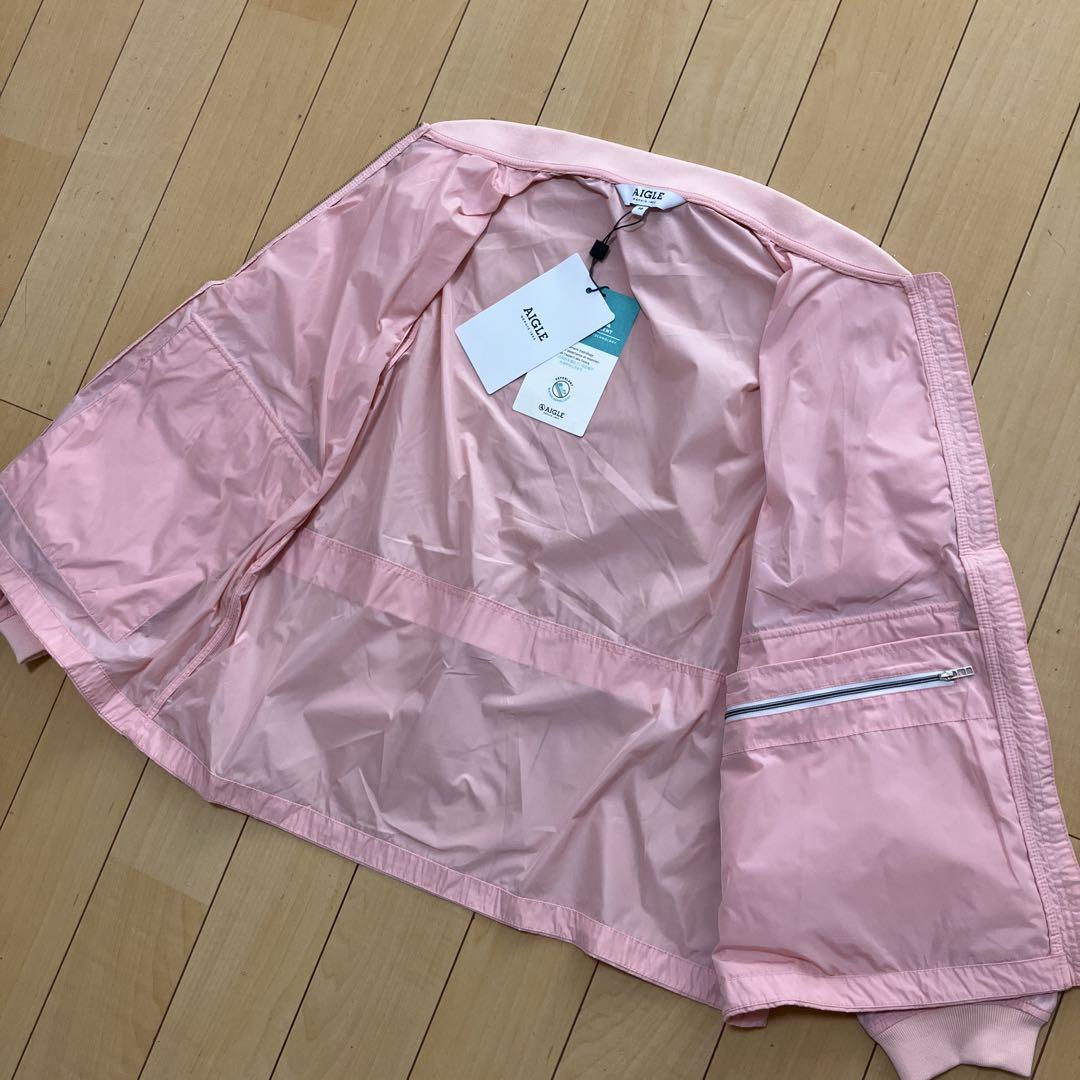 AIGLE エーグル 撥水 レインボ ジャケット ピンク サイズ38
