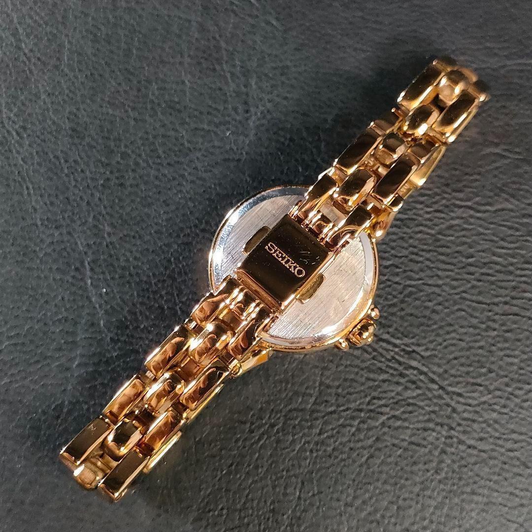 極美品【稼働品】SEIKO　セイコーV117　ハート　ピンク　ゴールド　ソーラー 極美品【稼働品】SEIKOセイコーV117ハートピンクゴールドソーラー