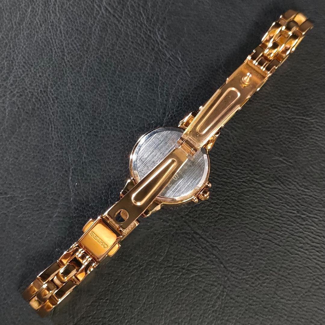 極美品【稼働品】SEIKOセイコーV117ハートピンクゴールドソーラー