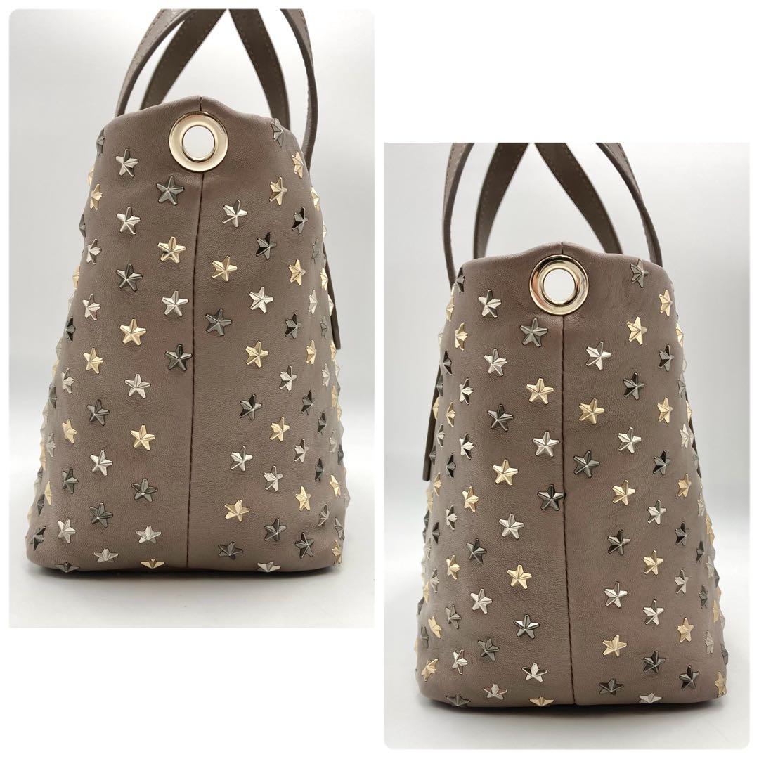 メロン様専用✨ JIMMY CHOO ミニサラ ミニバッグ 本革 2way 星