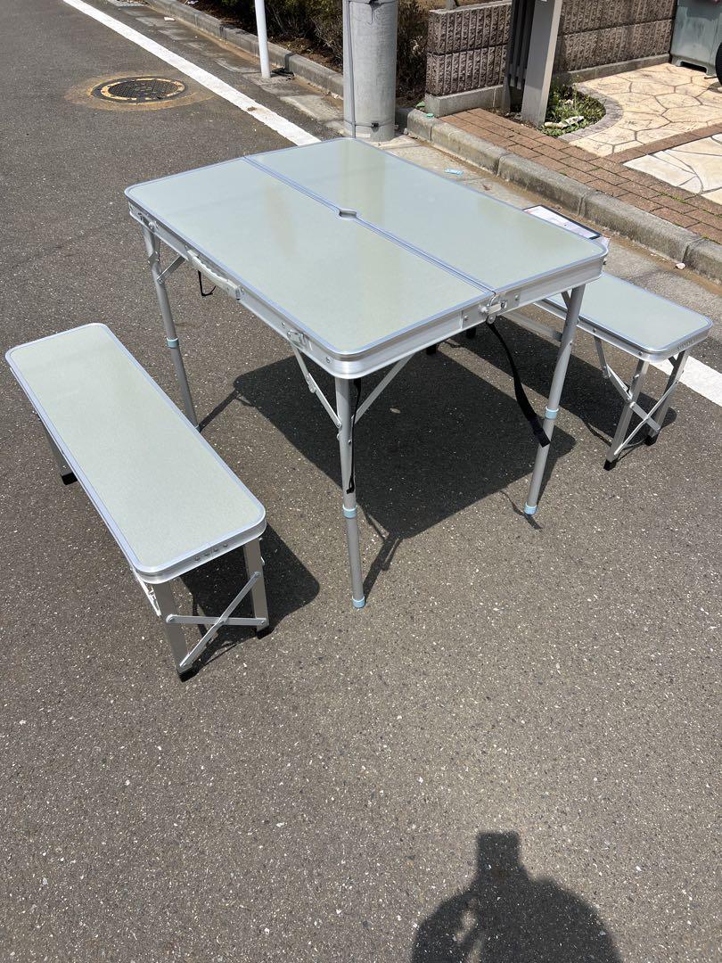 ★美品★アルミ製テーブルチェアセット