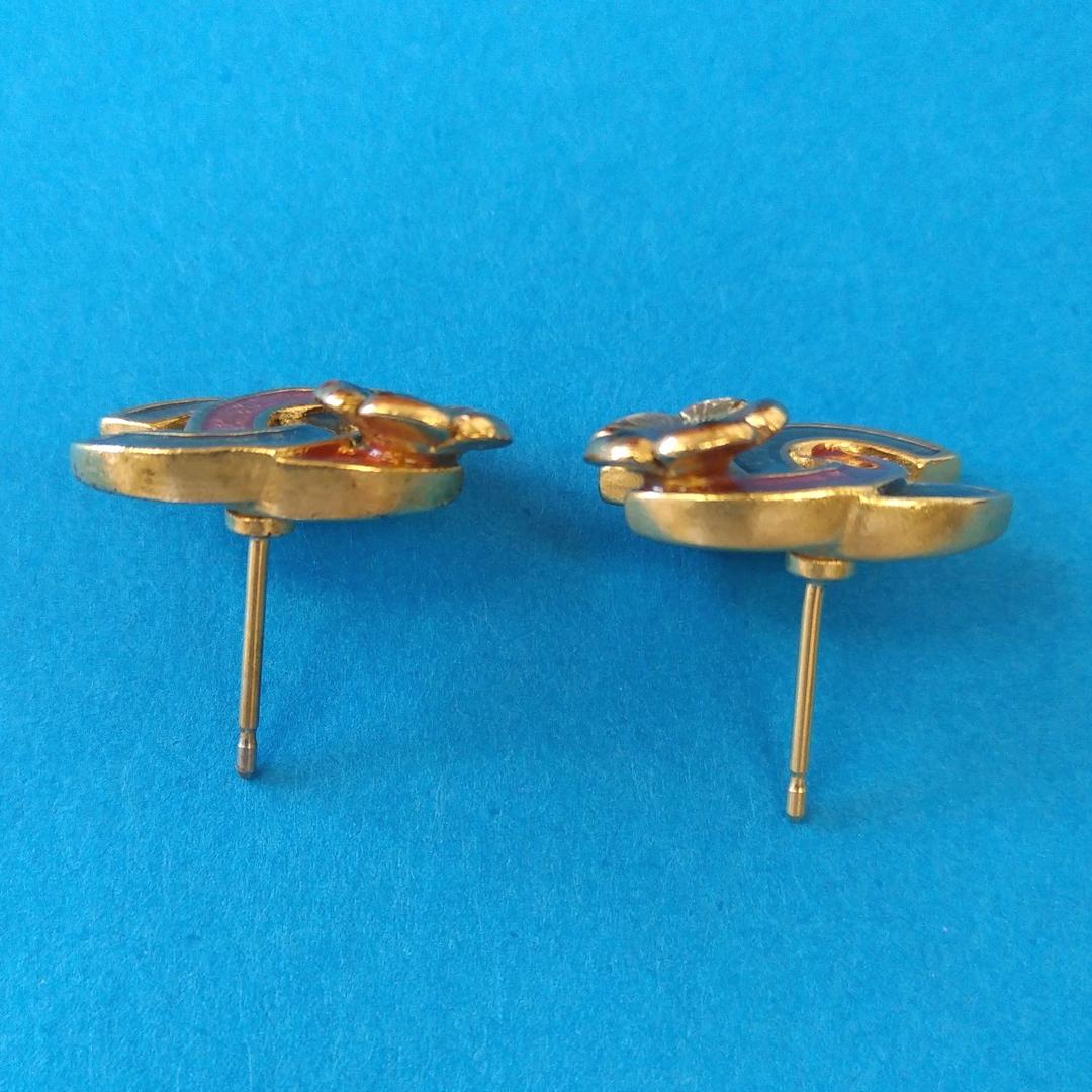 大人の上質 ABV33 シャネル 極美品 カメリア ココマークピアス