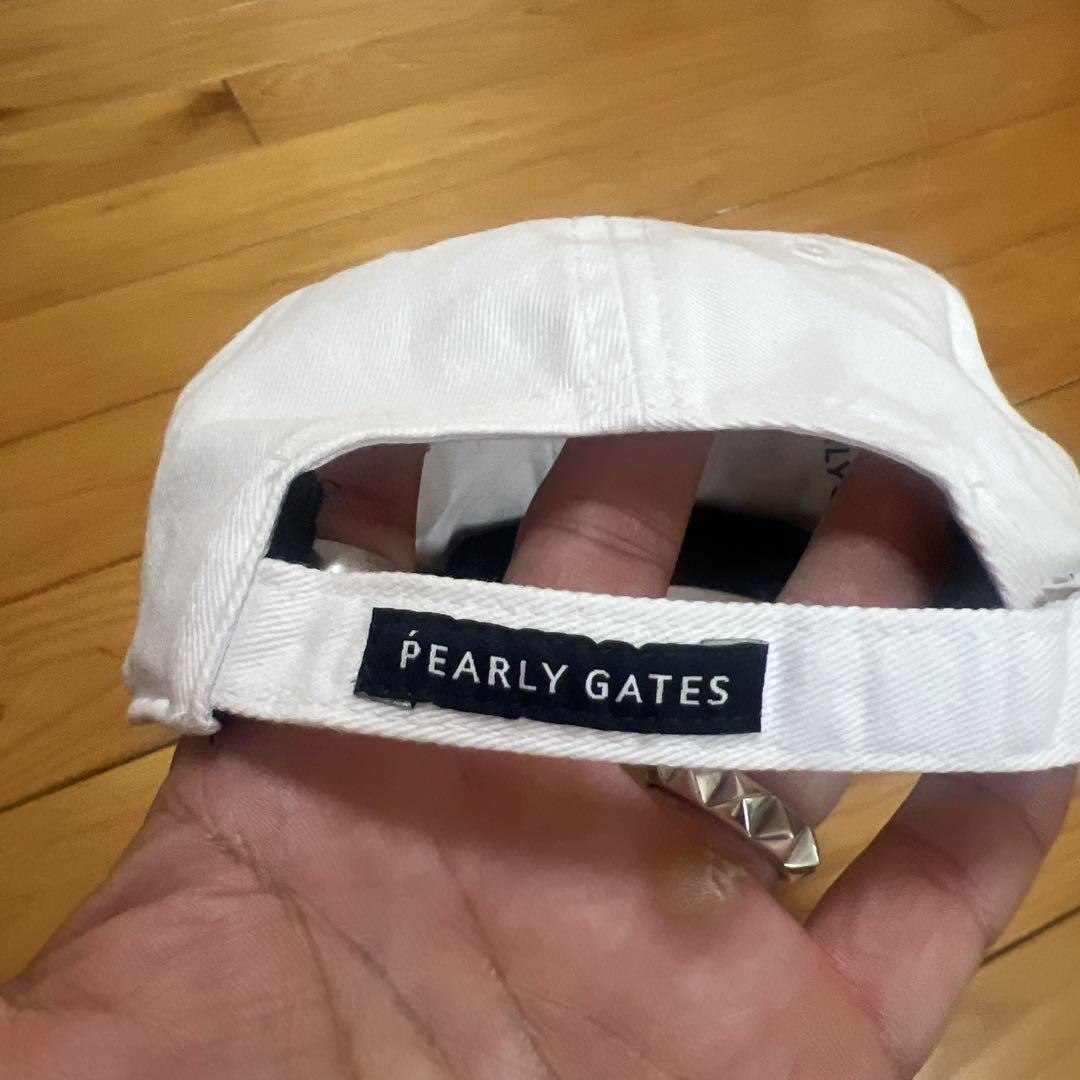 PEARLY GATES 刺繍キャップ ホワイト