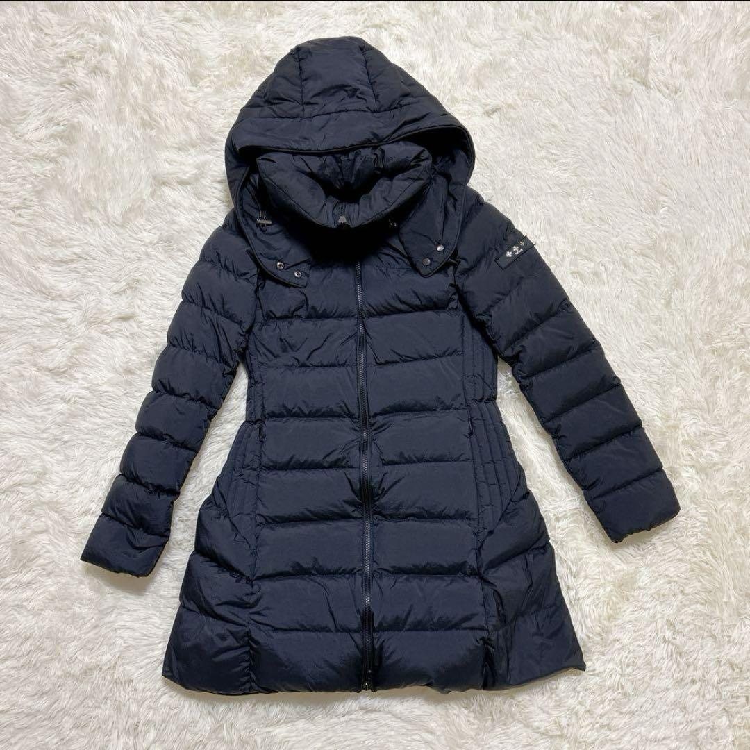 【美品】TATRAS タトラス　ダウンコート　黒　02 M ポリテアマ　ダウン