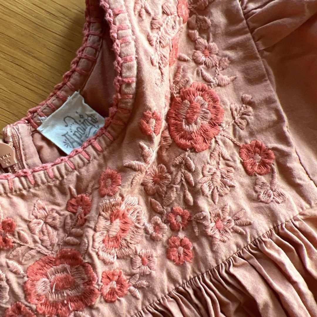 アポリナキッズ　apolina 130㎝　ワンピース　刺繍