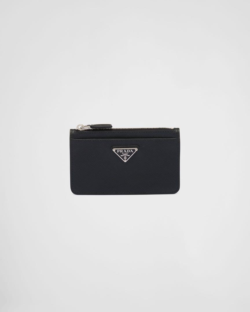 新品 PRADA サフィアーノトライアングル ミニ財布 フラグメントケース 画像9