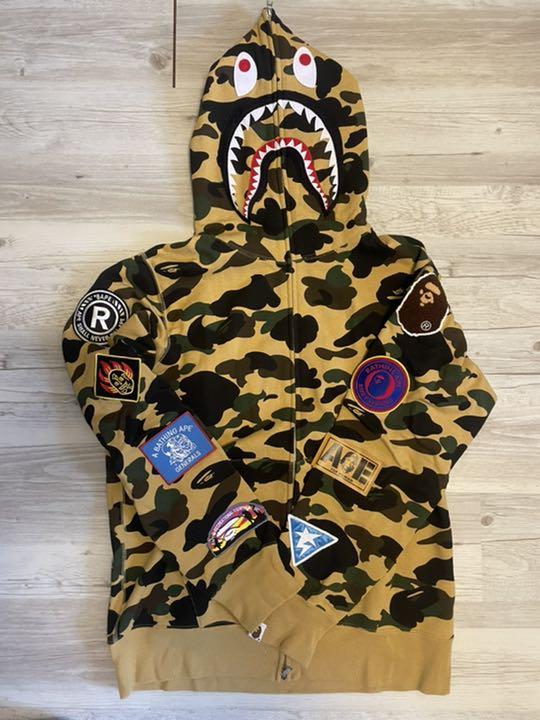 シャークパーカー 1stcamo ワッペン シャークパーカー 1stcamo ワッペン