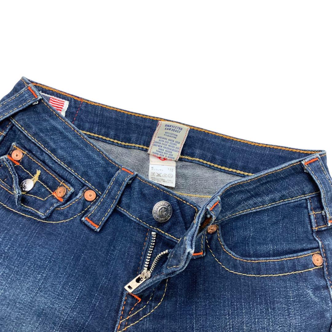 B451-22 USA製 TRUE RELIGION デニム ハーフパンツ 26 - メルカリ