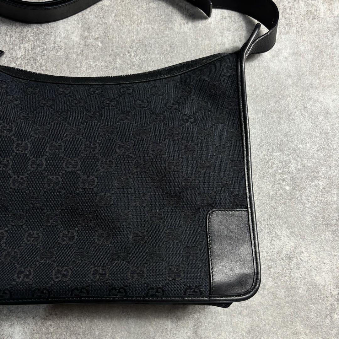 GUCCI ONE SHOULDER BAG GG柄 BLACK