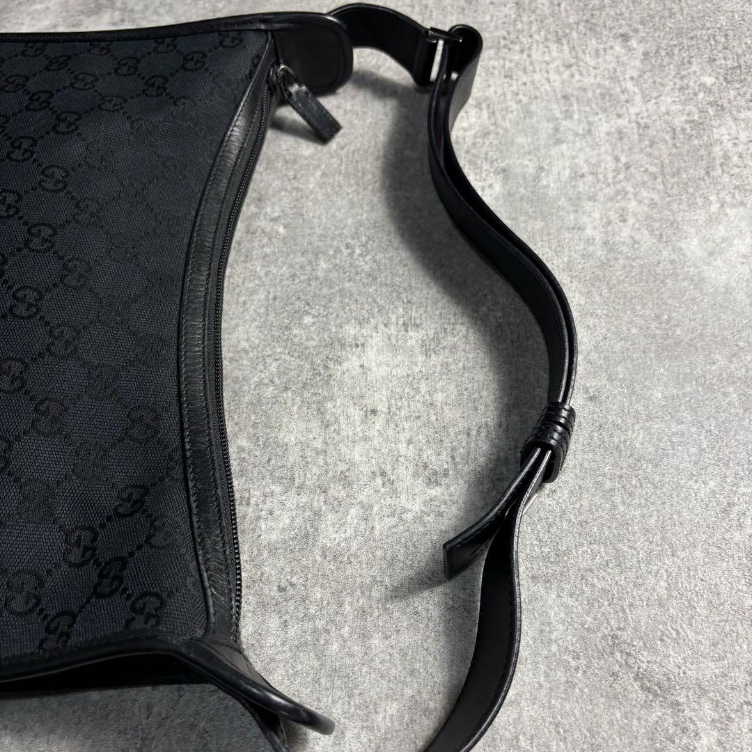GUCCI ONE SHOULDER BAG GG柄 BLACK