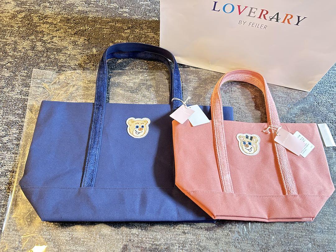 FEILER Loverary オールドテディ 小 LOVERARY BY FEILER オールドテディ ワッペントートバッグ