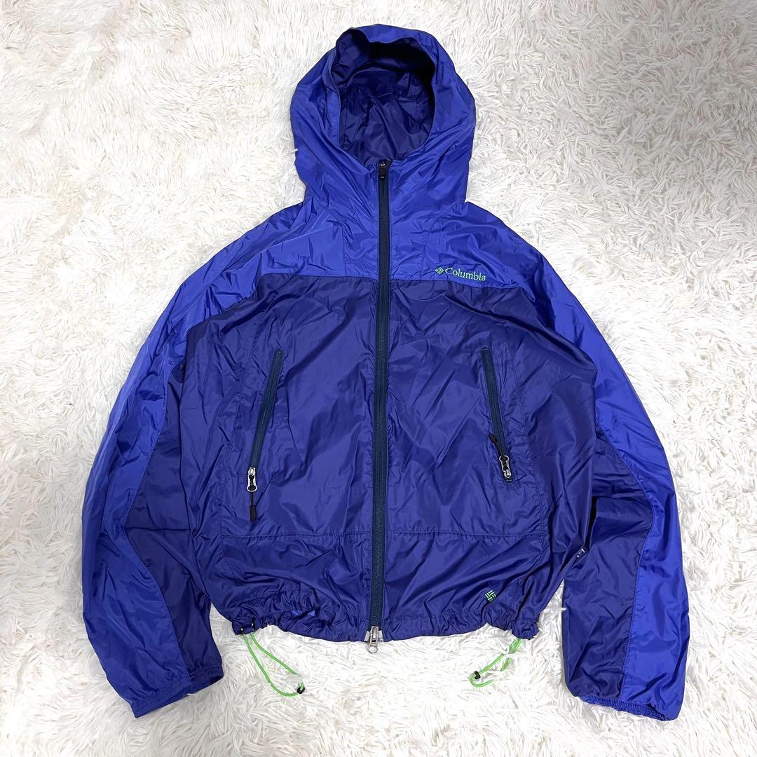 00s columbia drawcord nylon jacket y2k