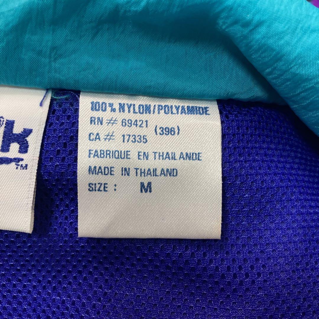 09M397◯ 90s Reebok ハーフジップ ナイロン アノラックパーカー