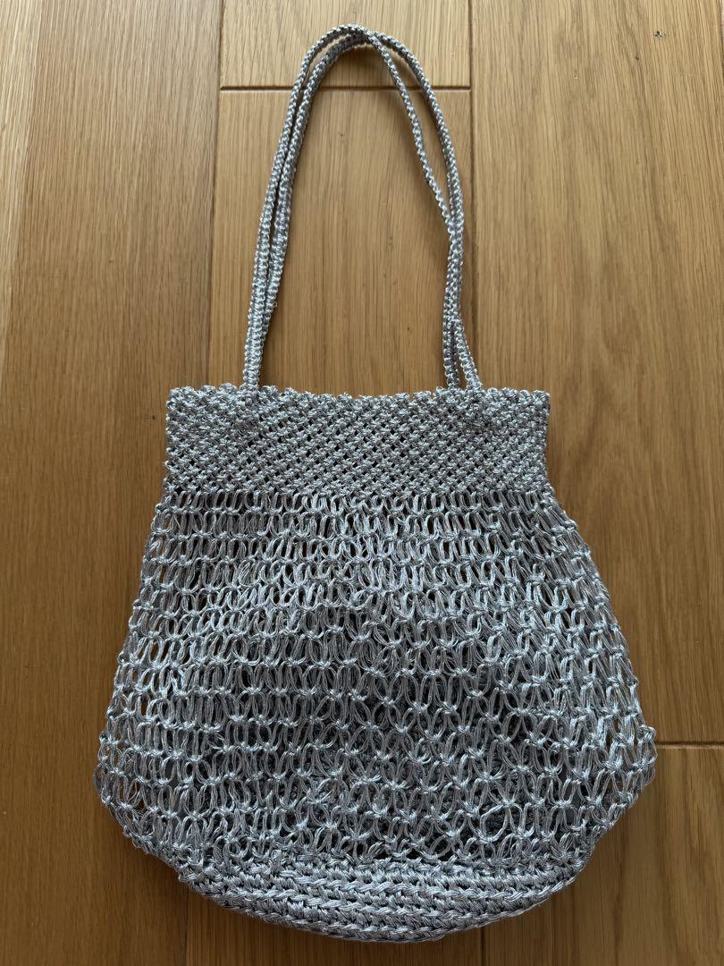 The Bagmati 【美品】メッシュバッグ シルバー バグマティ The Bagmati】バグマティ メッシュ トートバッグ シルバー