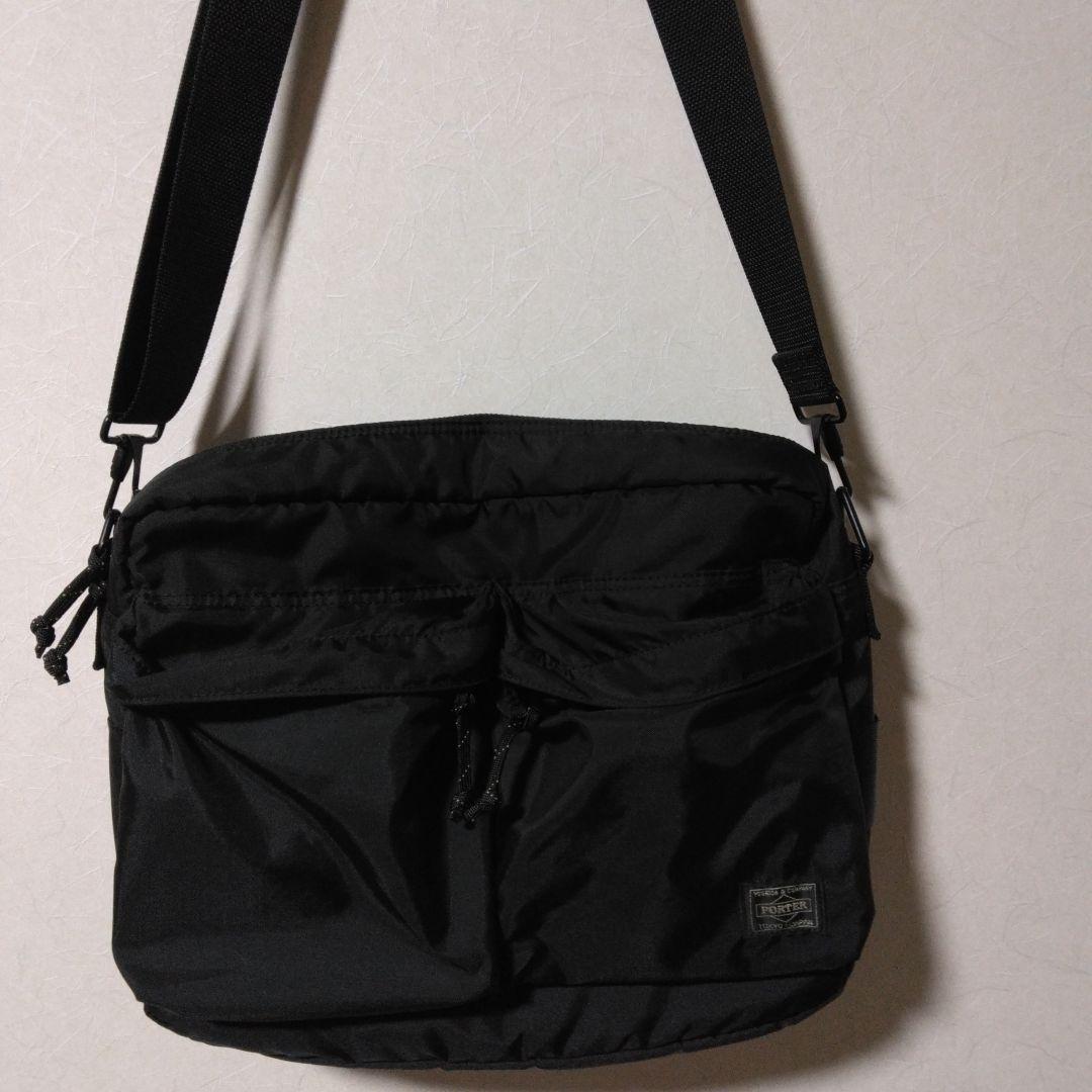 最終値下❗️PORTER ブラック ショルダーバッグ PORTER ブラック ショルダーバッグ